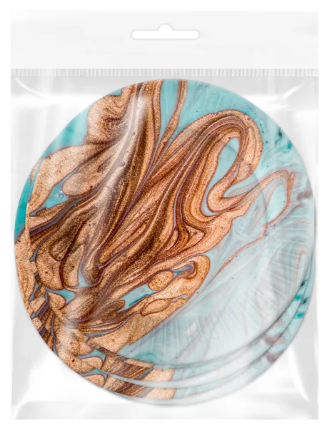 Изображение Одноразовая посуда 23см НД плэй тарелка смола серая НД Плэй м/у, 6 шт