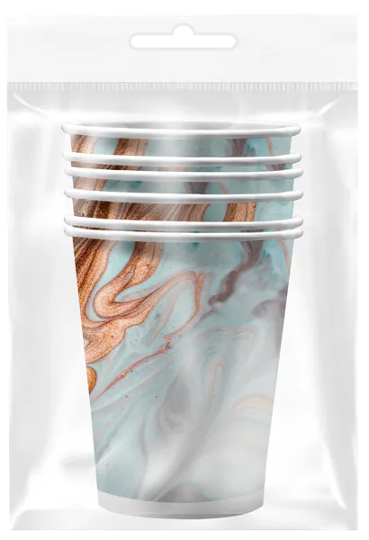 Изображение Одноразовая посуда 250мл НД плэй стакан смола серая НД Плэй м/у, 6 шт