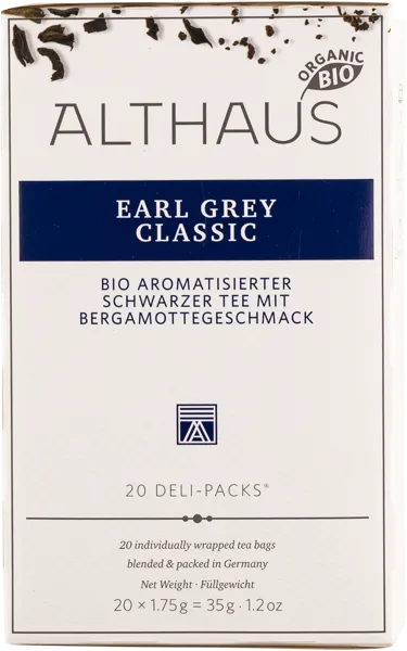 Изображение Чай черный в пакетиках Альтхаус Эрл грей классик Хансеатик Ти кор, 20*1,75 г