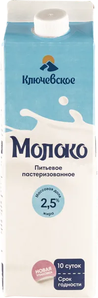 Изображение Молоко 3,2-4,2% Ключевское Солнечный круг т/р, 875 мл