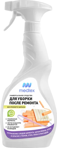 Изображение Средство моющее для уборки Медлекс экстра после ремонта Медлекспром п/у, 750 мл