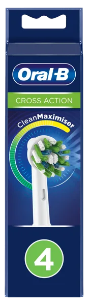 Изображение Насадка для электро щетки Орал-би кросс экт еб50рб белая Проктер Энд Гэмбл п/у, 4 шт