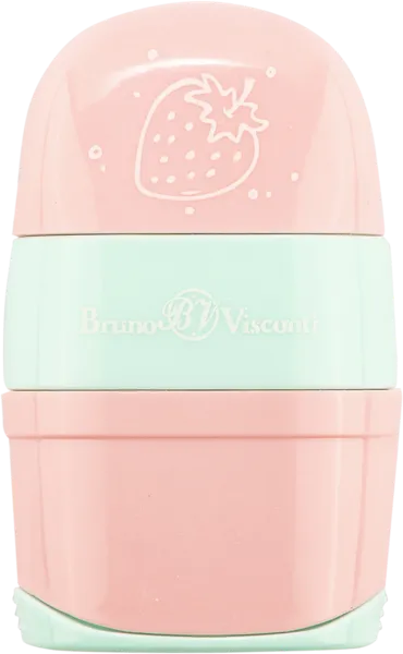 Изображение Точилка с контейнером Бруно Висконти фрукты 2 отверстия ластик Бруно Висконти , 1 шт