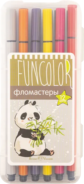 Изображение Фломастеры цветные Бруно Висконти фан колор Бруно Висконти п/у, 12 шт