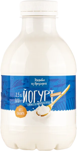 Изображение Йогурт 2,5% питьевой Здоровье из предгорья без сахара Абинский МЗ п/б, 500 мл