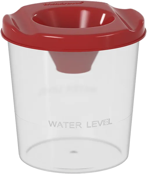 Изображение Стакан для рисования Эрих Краузе непроливайка красный Эрих Краузе , 1 шт