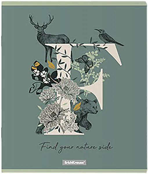 Изображение Тетрадь 48л клетка Эрих Краузе нейчерал лайф матовая Эрих Краузе , 1 шт