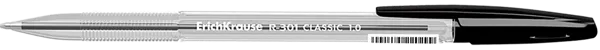 Изображение Ручка 0,5мм черная шариковая Эрих Краузе классик стик R-301 Эрих Краузе , 1 шт