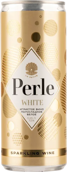 Изображение Вино игристое белое п/сл Ла Петит Перле Союз-Вино ж/б, 0,25 л