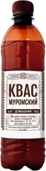 Изображение Квас живой Роданика муромский Домашний + п/б, 0,5 л