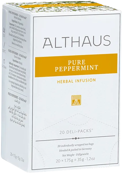 Изображение Чай травяной в пакетиках Альтхаус чистая мята Хансеатик Ти кор, 20*1,75 г