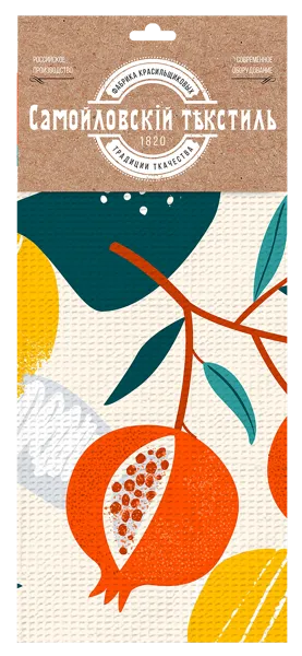 Изображение Полотенце 45*60см для кухни Самойловский текстиль гранат Нордтекс к/у, 1 шт