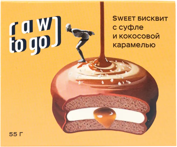 Изображение Печенье Рав ту гоу суфле кокосовая карамель Ду ит кор, 55 г
