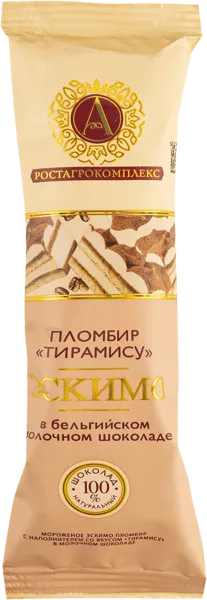 Изображение Мороженое пломбир эскимо А.РостАгроКомплекс тирамису РАМОЗ м/у, 65 г