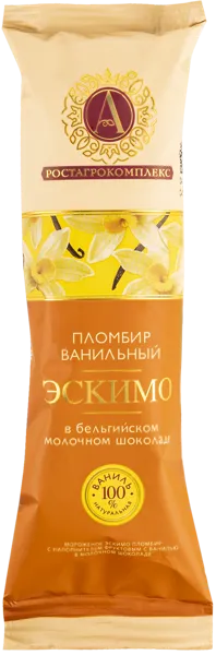 Изображение Мороженое пломбир эскимо А.РостАгроКомплекс ванильный РАМОЗ м/у, 65 г