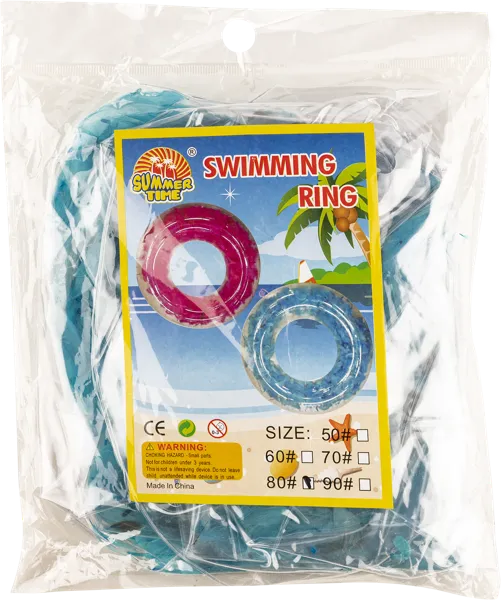 Изображение Круг 73см для плавания Ройманн с голубыми перьями Ройманн м/у, 1 шт