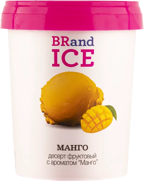 Изображение Сорбет фруктовый Бренд Айс манго БРПИ п/у, 380 г