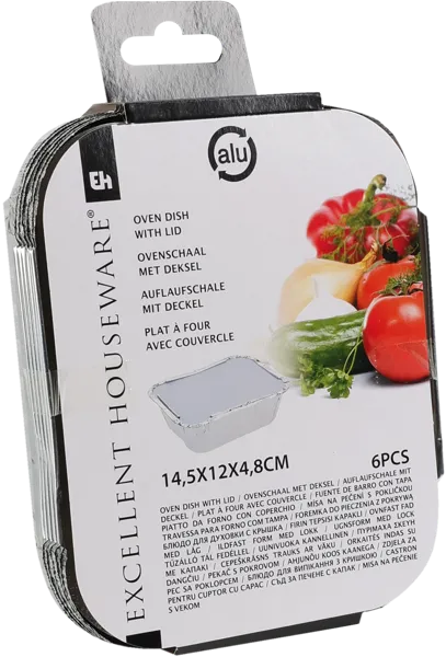 Изображение Форма 14,5*12см для запекания Купман алюминиевая с крышкой Купман Интернэшнл к/у, 6 шт