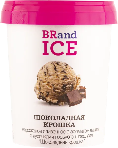 Изображение Мороженое сливочное Бренд Айс шоколадная крошка БРПИ п/у, 300 г