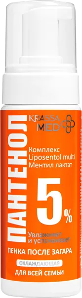 Изображение Пенка после загара Красса мед охлаждающая пантенол 5% КРАССА-Косметикс п/у, 150 мл