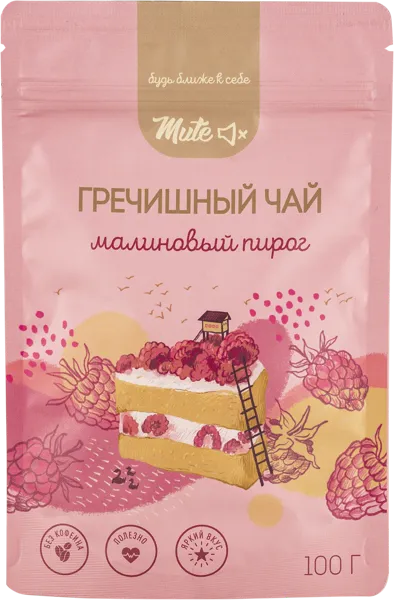 Изображение Напиток чайный гречишный Мьют малиновый пирог Мьют м/у, 100 г