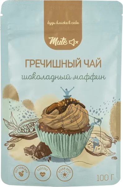 Изображение Напиток чайный гречишный Мьют шоколадный маффин Мьют м/у, 100 г