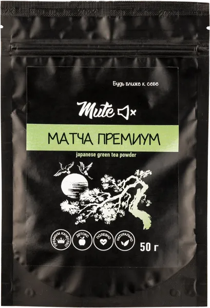 Изображение Чай зеленый Мьют матча премиум Мьют м/у, 50 г
