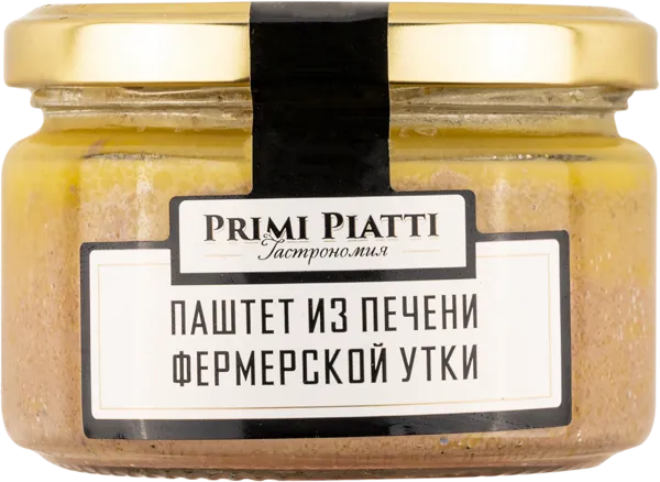 Изображение Паштет Прими Пьятти из печени фермерской утки Шнейдерман Е.Д. ИП с/б, 180 г