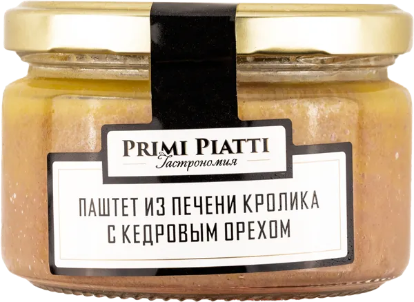 Изображение Паштет из печени кролика Прими Пьятти с кедровым орехом Шнейдерман Е.Д. ИП с/б, 180 г