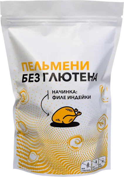 Изображение Пельмени зам. без глютена Евопит с индейкой Герасименко А.Н. КФХ м/у, 350 г