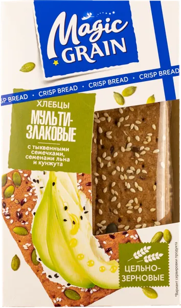 Изображение Хлебцы мультизлаковые Мэджик Грэйн тыквенные семечки Диал-К м/у, 160 г