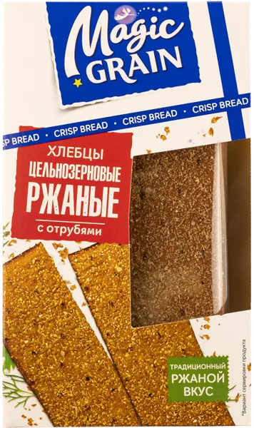 Изображение Хлебцы ржаные Мэджик Грэйн с отрубями Диал-К м/у, 160 г