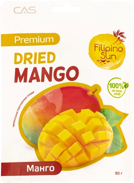 Изображение Сухофрукты Филипино Сан манго сушеный Лайфудс тропикл фуд м/у, 80 г