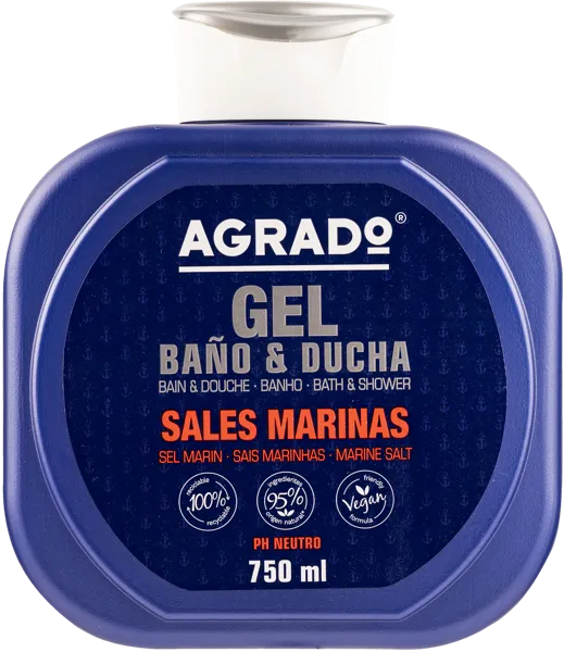 Изображение Гель для душа Аградо морская соль Квими Ромар п/у, 750 мл