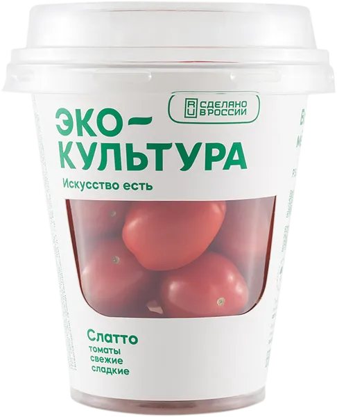 Изображение Овощ сливовидный Эко-культура томат черри красный Эко-Культура стакан, 200 г