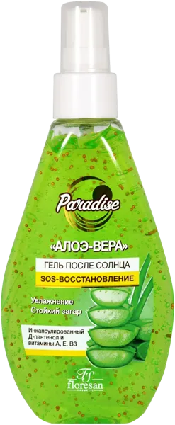 Изображение Гель после загара Флоресан алоэ-вера восстановление Флоресан ООО п/у, 160 мл