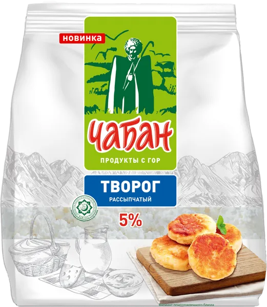 Изображение Творог 5% Чабан Нальчикский МК м/у, 350 г