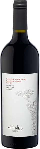 Изображение Вино красное сухое стиль №3 Каберне Совиньон купаж ЗГУ Усадьба Мезыбь Мезыбь с/б, 0,75 л