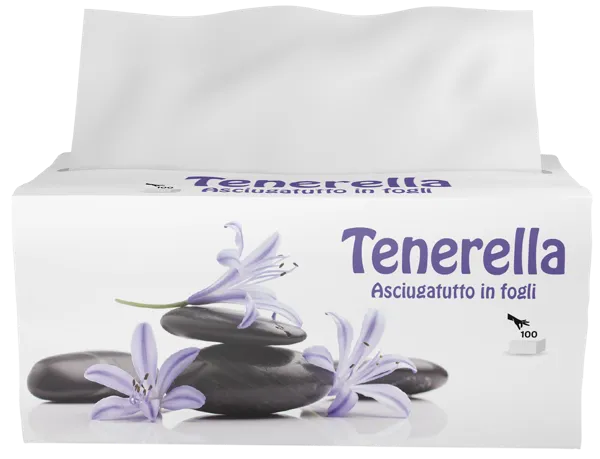 Изображение Салфетки 3х сл Тенерелла косметические Толентино м/у, 100 шт