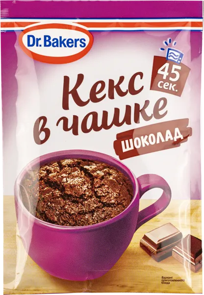 Изображение Смесь для выпечки в чашке Др. Бейкерс кекс шоколадный Др. Бейкерс м/у, 55 г