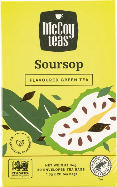 Изображение Чай зеленый в пакетиках Маккой саусеп Маккой Цейлон кор, 20*1,8 г