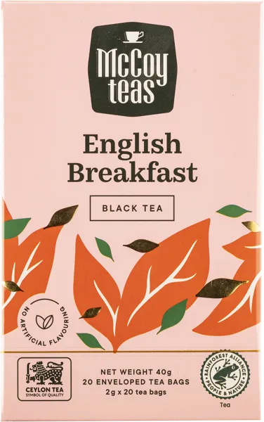 Изображение Чай черный в пакетиках Маккой английский завтрак Маккой Цейлон кор, 20*2 г