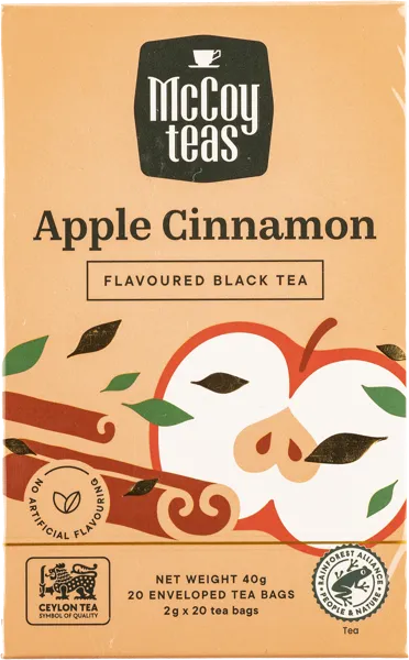 Изображение Чай черный в пакетиках Маккой яблоко корица Маккой Цейлон кор, 20*2 г