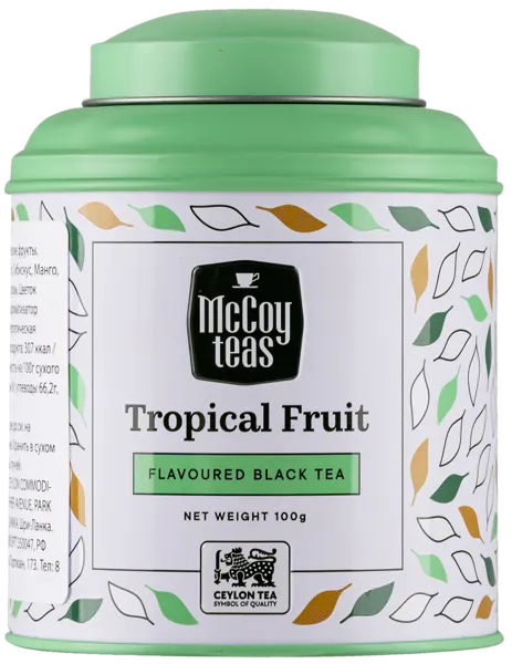 Изображение Чай черный Маккой тропические фрукты Маккой Цейлон ж/б, 100 г
