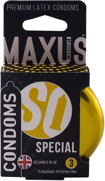 Изображение Презервативы Максус спешл точечно-ребристые ФармЛайн ж/б, 3 шт