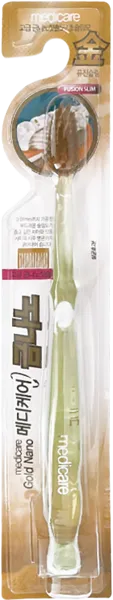 Изображение Зубная щетка средняя Медикеа ионы золота Хендай Энтек п/у, 1 шт