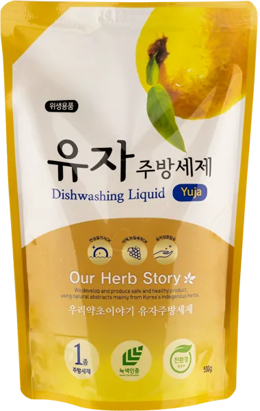 Изображение Средство для мытья посуды Ауэ херб стори юдзу Хендай Энтек п/у, 500 мл