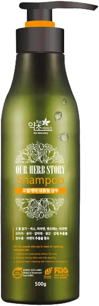 Изображение Шампунь для поврежденн волос Ауэ херб стори витамины С и Е Хендай Энтек п/у, 500 мл