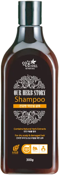 Изображение Шампунь для ломких волос Ауэ херб стори экстракты трав Хендай Энтек п/у, 300 мл