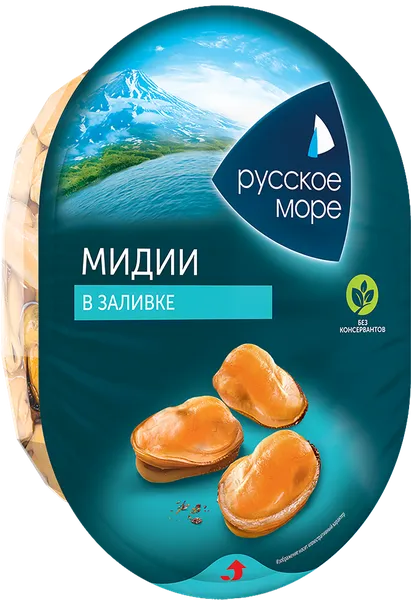 Изображение Пресервы в заливке Русское Море мидии Русское Море п/у, 180 г